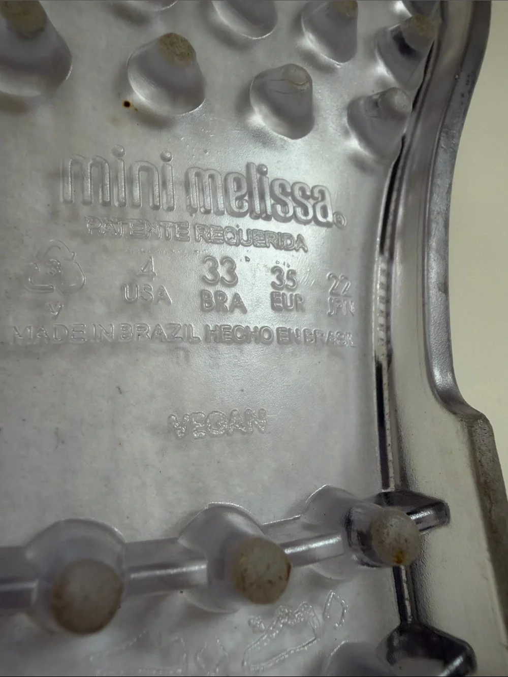 Mini Melissa Clear Jelly Sandals